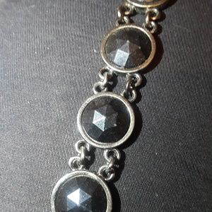 2 Black Bracelets and 1 Matching Watch